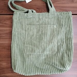 American Eagle Outfitters Olive Corduroy Tote